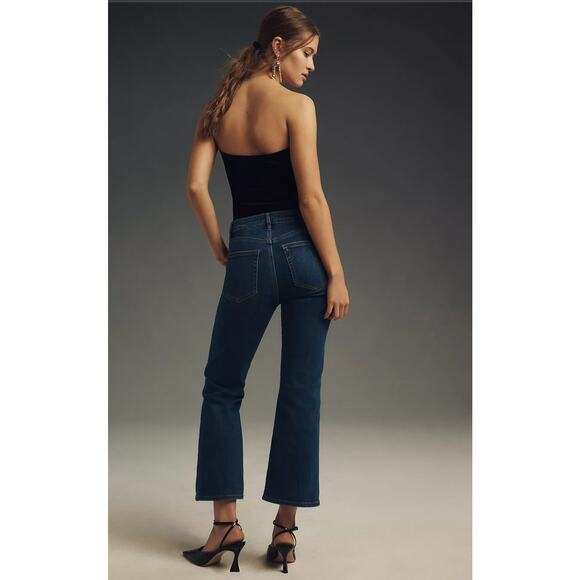 NWT FRAME Le Crop High-Rise Mini Boot Jeans - 32 waist - Picture 3 of 4